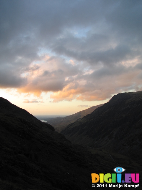 SX20665 Sunset from Pyg Track, Snowdon